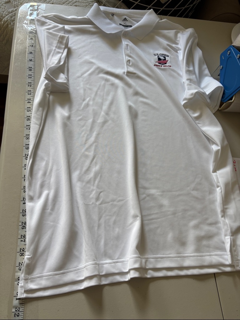 Pebble Beach US Open Mens Crisp White Polo Size XL Golf Preppy Timeless Classic - Picture 13 of 13
